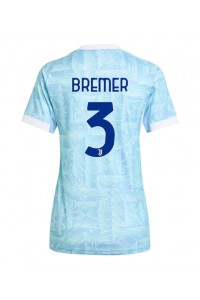 Fotbalové Dres Juventus Gleison Bremer #3 Dámské Venkovní Oblečení 2025-26 Krátký Rukáv